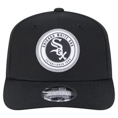 Chicago White Sox New Era Circle Patch 9SEVENTY Stretch-Snap Hat - Black - New Era Lifestyle
