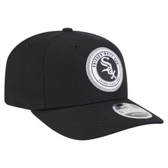 Chicago White Sox New Era Circle Patch 9SEVENTY Stretch-Snap Hat - Black - New Era Lifestyle