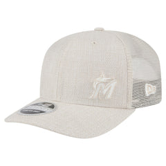 Miami Marlins New Era Flawless 9SEVENTY Stretch-Snap Hat - Light Beige - New Era Lifestyle