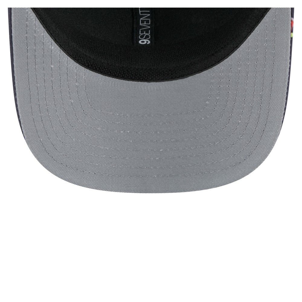 Los Angeles Angels New Era Adventure Drinks Pattern 9SEVENTY Stretch-Snap Hat - Black - New Era Sale