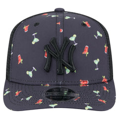 New York Yankees New Era Adventure Drinks Pattern 9SEVENTY Stretch-Snap Hat - Black - New Era on Sale
