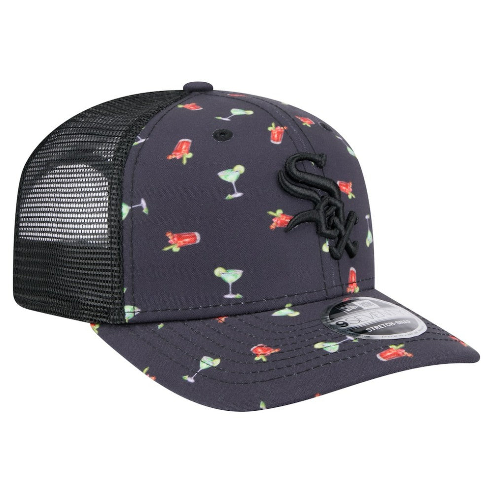Chicago White Sox New Era Adventure Drinks Pattern 9SEVENTY Stretch-Snap Hat - Navy - New Era Online