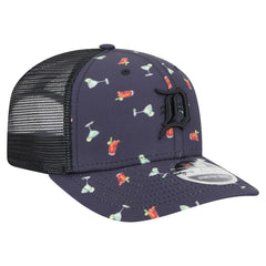 Detroit Tigers New Era Adventure Drinks Pattern 9SEVENTY Stretch-Snap Hat - Navy - New Era Online
