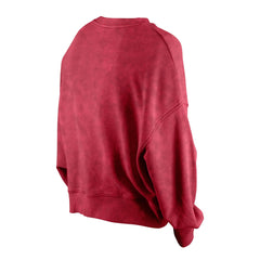 Miami Heat Women's Throwback Vintage Enzyme Wash Oversized Boxy Pullover Sweatshirt Red | New Era