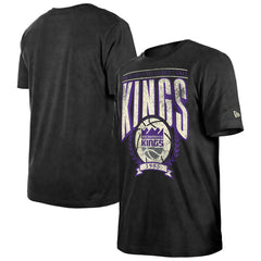 Sacramento Kings Throwback Vintage Boxy Mineral Wash T-Shirt Black | New Era for sale