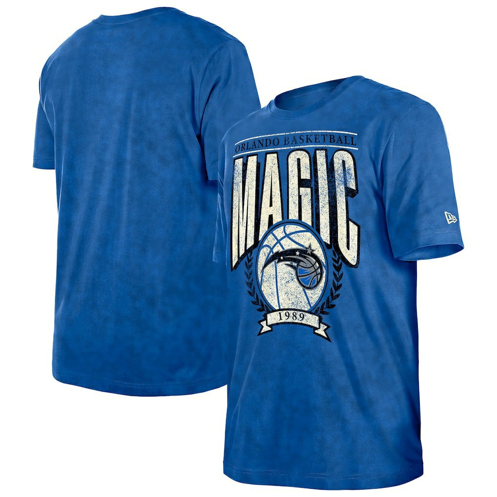 Orlando Magic Throwback Vintage Boxy Mineral Wash T-Shirt Blue | New Era Near Me