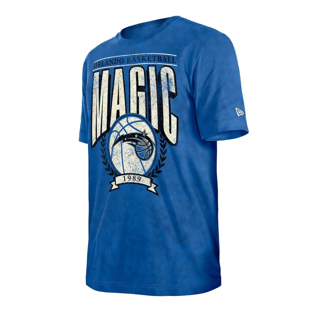 Orlando Magic Throwback Vintage Boxy Mineral Wash T-Shirt Blue | New Era Near Me