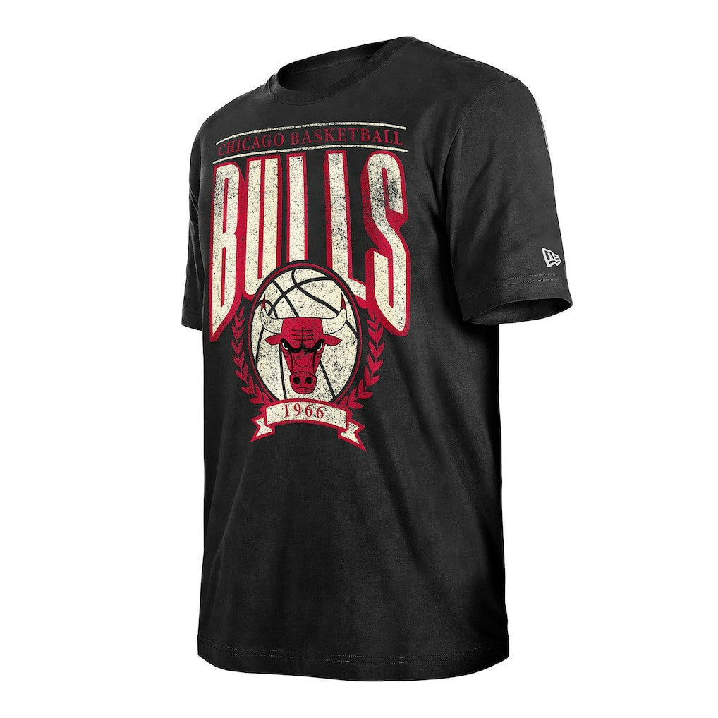 Chicago Bulls Throwback Vintage Boxy Mineral Wash T-Shirt for sale Black | New Era