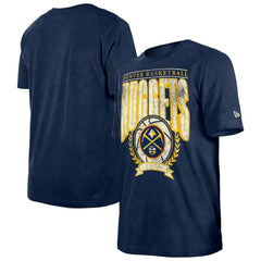 Denver Nuggets Throwback Vintage Boxy Mineral Wash T-Shirt for sale Navy | New Era discount
