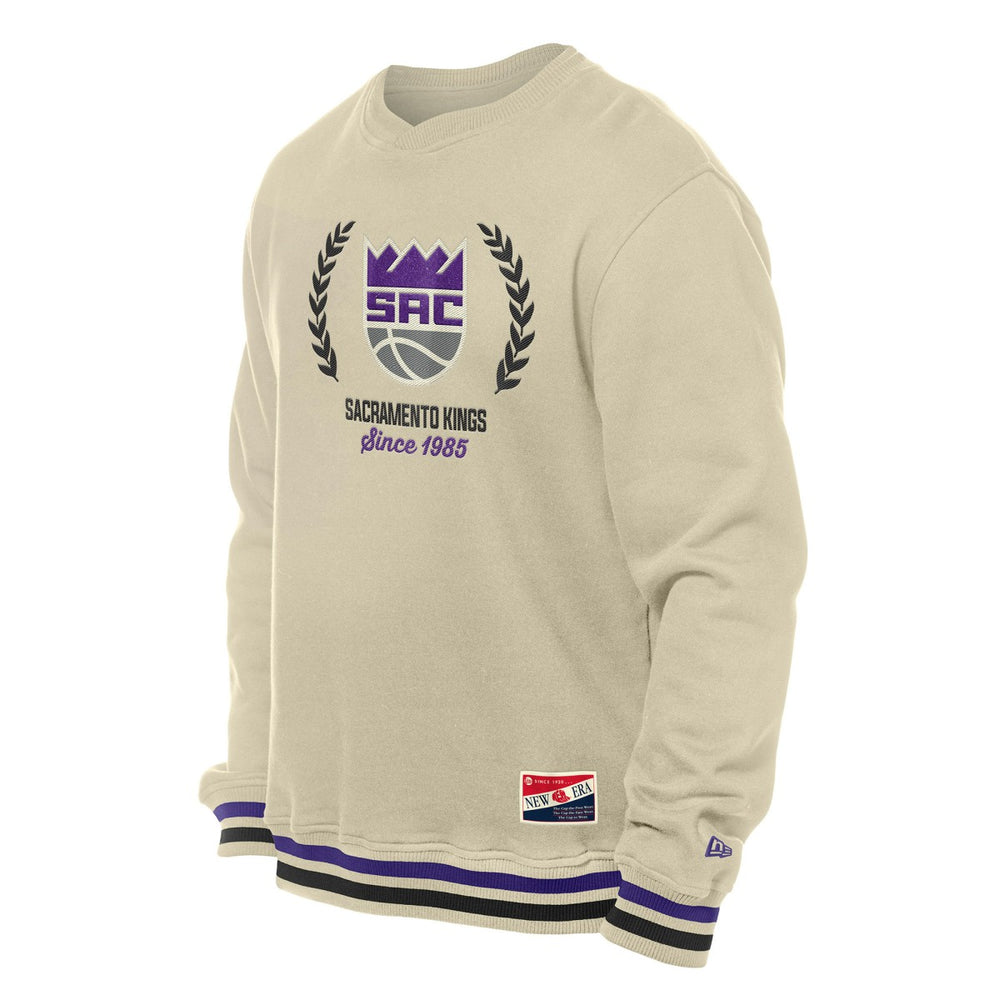 Sacramento Kings Throwback Vintage Pullover Sweatshirt White | New Era discount