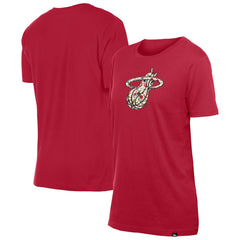 Miami Heat Women's Glam Game Flower T-Shirt Red | New Era Lifestyle