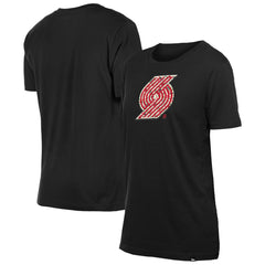 Portland Trail Blazers Women's Glam Game Flower T-Shirt Black | New Era Near Me