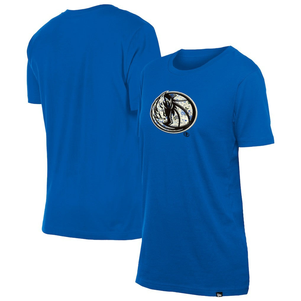 Dallas Mavericks Women's Glam Game Flower T-Shirt for sale Blue | New Era for sale