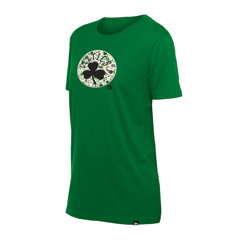 Boston Celtics Women's Glam Game Flower T-Shirt Kelly Green | New Era for sale
