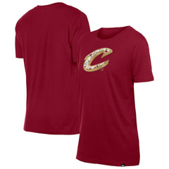Cleveland Cavaliers Women's Glam Game Flower T-Shirt for sale Wine | New Era online