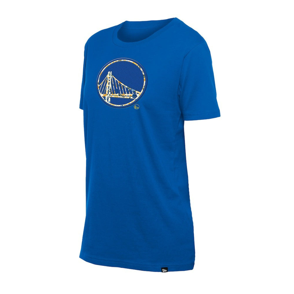 Golden State Warriors Women's Glam Game Flower T-Shirt for sale Royal | New Era US