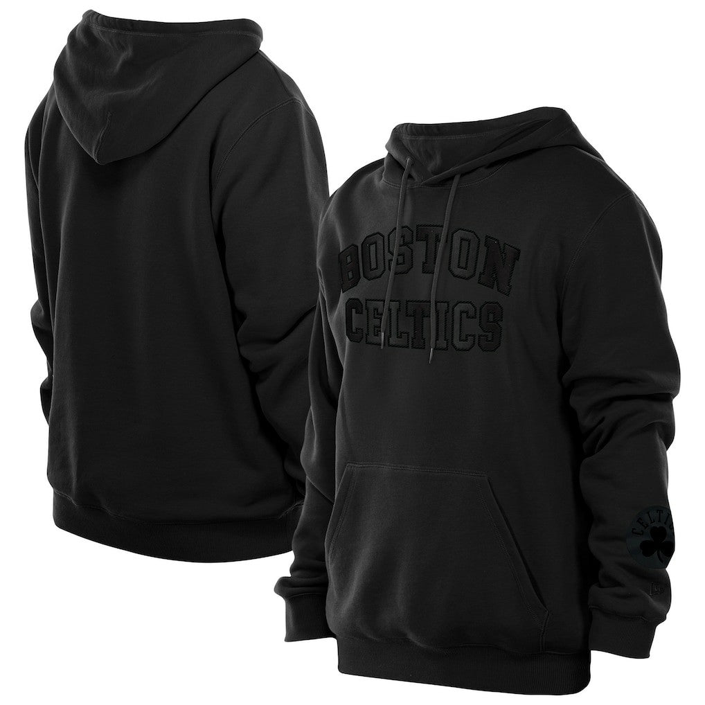 Boston Celtics Logo Select Premium Pullover Hoodie Black | New Era discount