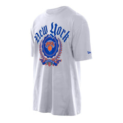New York Knicks Throwback Prep Oversized T-Shirt White | New Era Near Me