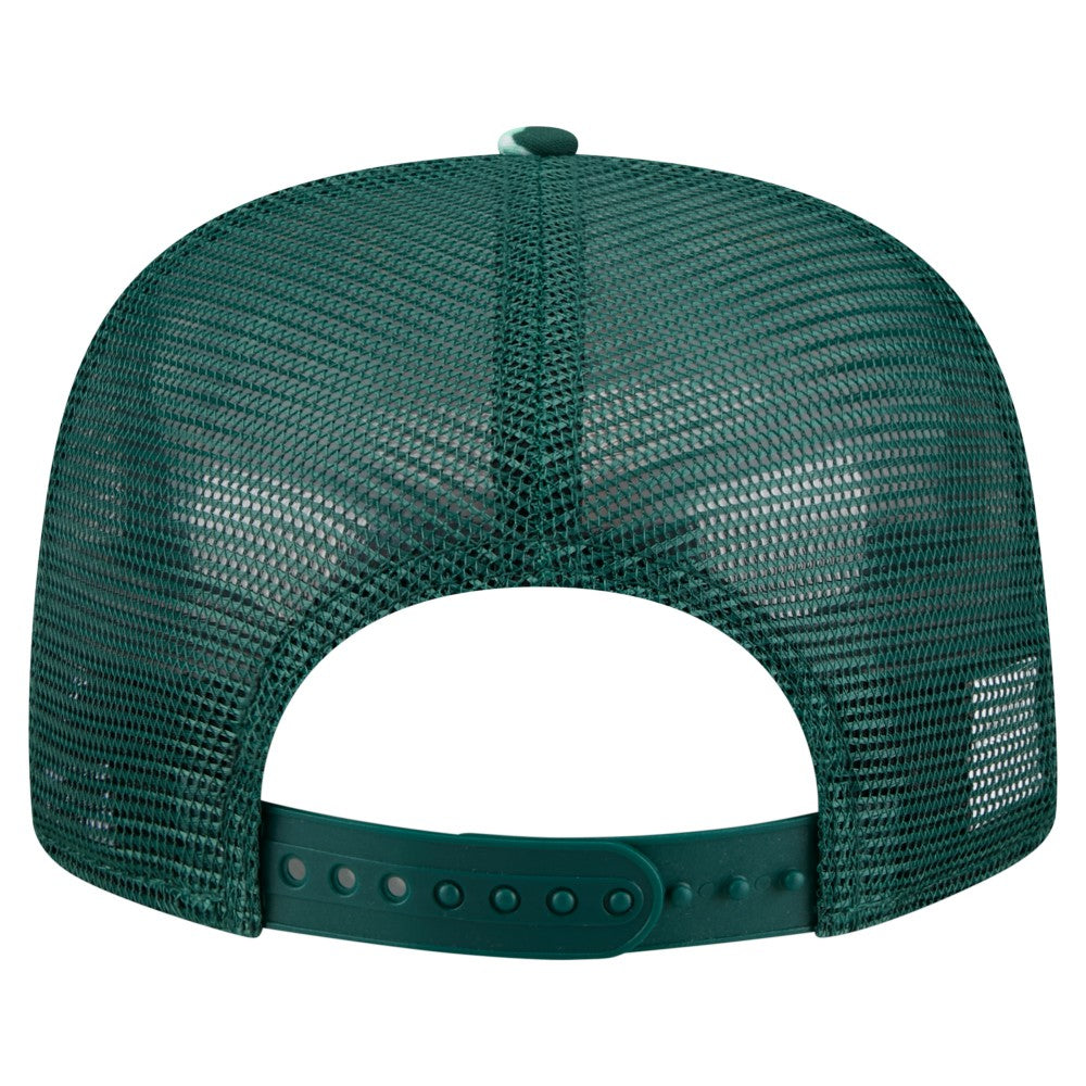 Athletics New Era Adventure Pattern Golfer Trucker Snapback Hat - Green - New Era Lifestyle
