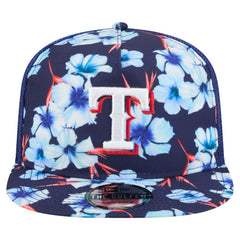 Texas Rangers New Era Adventure Pattern Golfer Trucker Snapback Hat - Royal - New Era Discount