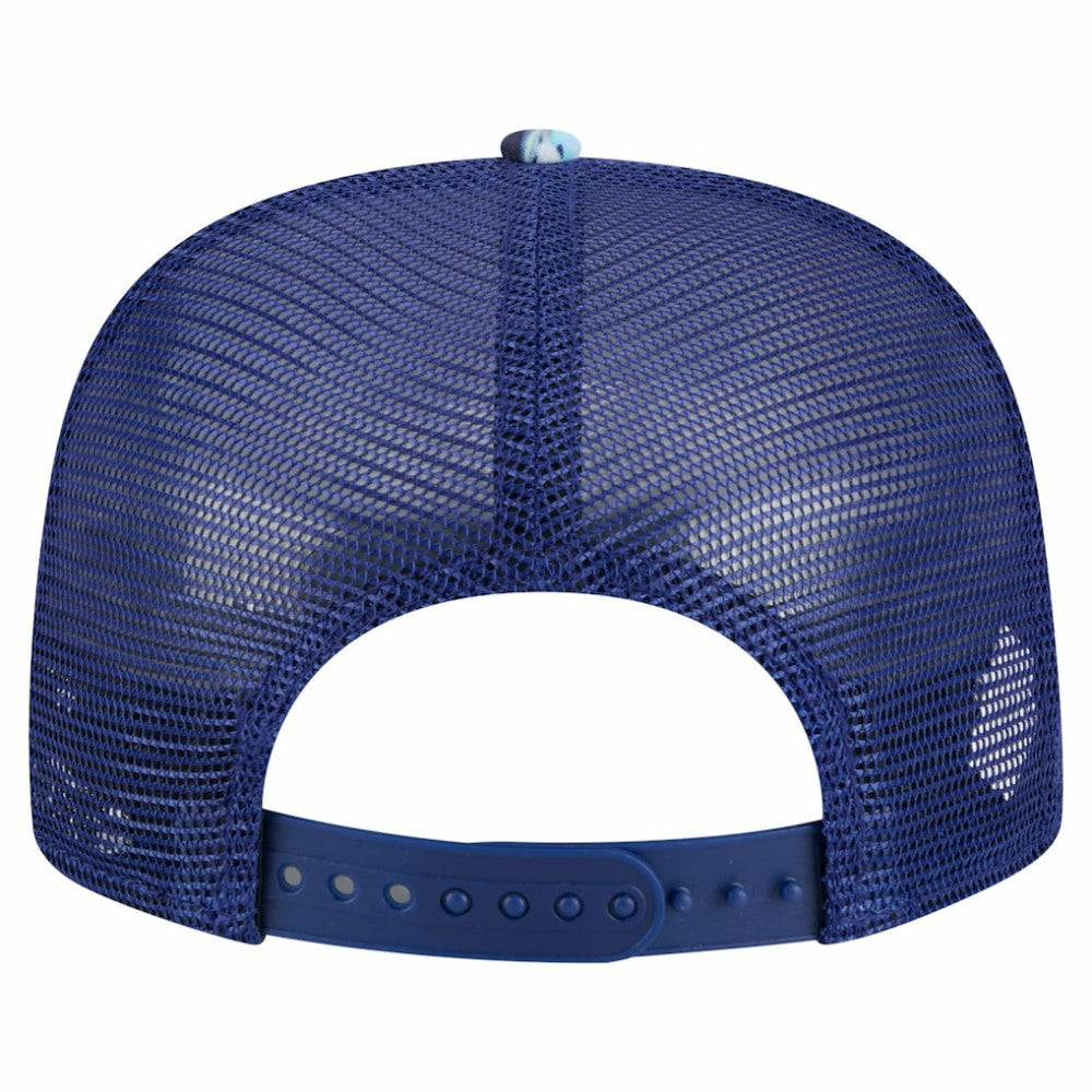 Texas Rangers New Era Adventure Pattern Golfer Trucker Snapback Hat - Royal - New Era Discount