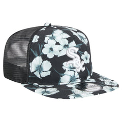 Chicago White Sox New Era Adventure Pattern Golfer Trucker Snapback Hat - Black - New Era Discount