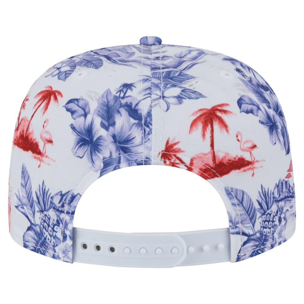 Los Angeles Angels New Era Printed Island Golfer Snapback Hat - White - New Era on Sale