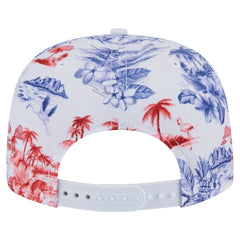 Texas Rangers New Era Printed Island Golfer Snapback Hat - White - New Era Discount