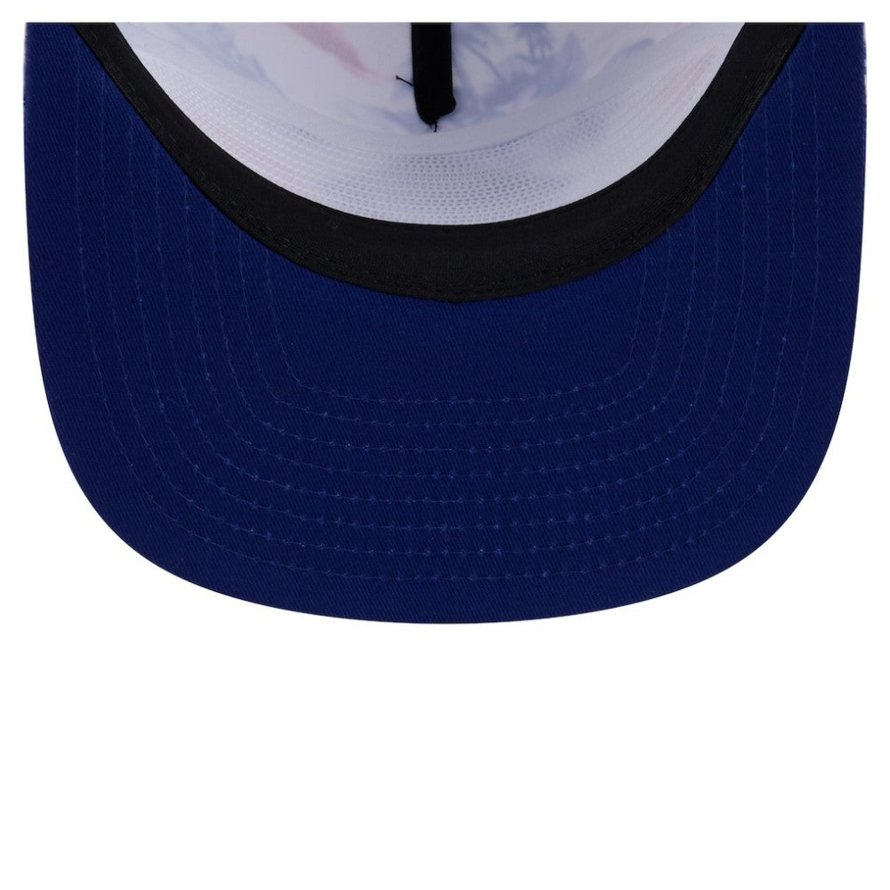 Texas Rangers New Era Printed Island Golfer Snapback Hat - White - New Era Discount