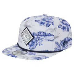 New York Yankees New Era Printed Island Golfer Snapback Hat - White - New Era Online