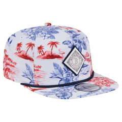 Boston Red Sox New Era Printed Island Golfer Snapback Hat - White - New Era Lifestyle