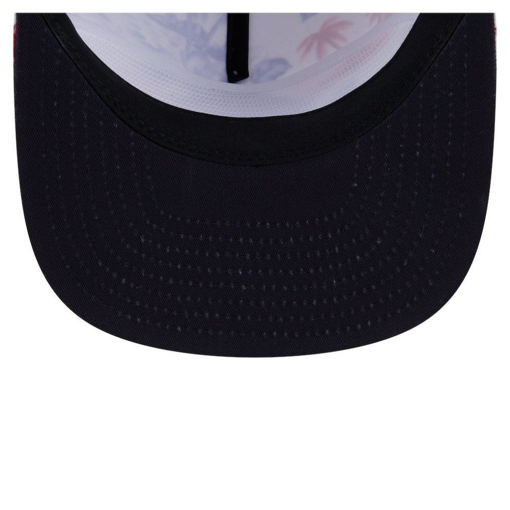 Boston Red Sox New Era Printed Island Golfer Snapback Hat - White - New Era Lifestyle