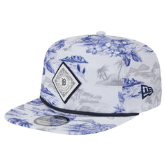 Detroit Tigers New Era Printed Island Golfer Snapback Hat - White - New Era Lifestyle