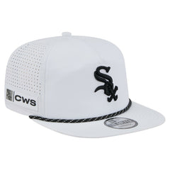 Chicago White Sox New Era Perforated Golfer Snapback Hat - White - New Era Online