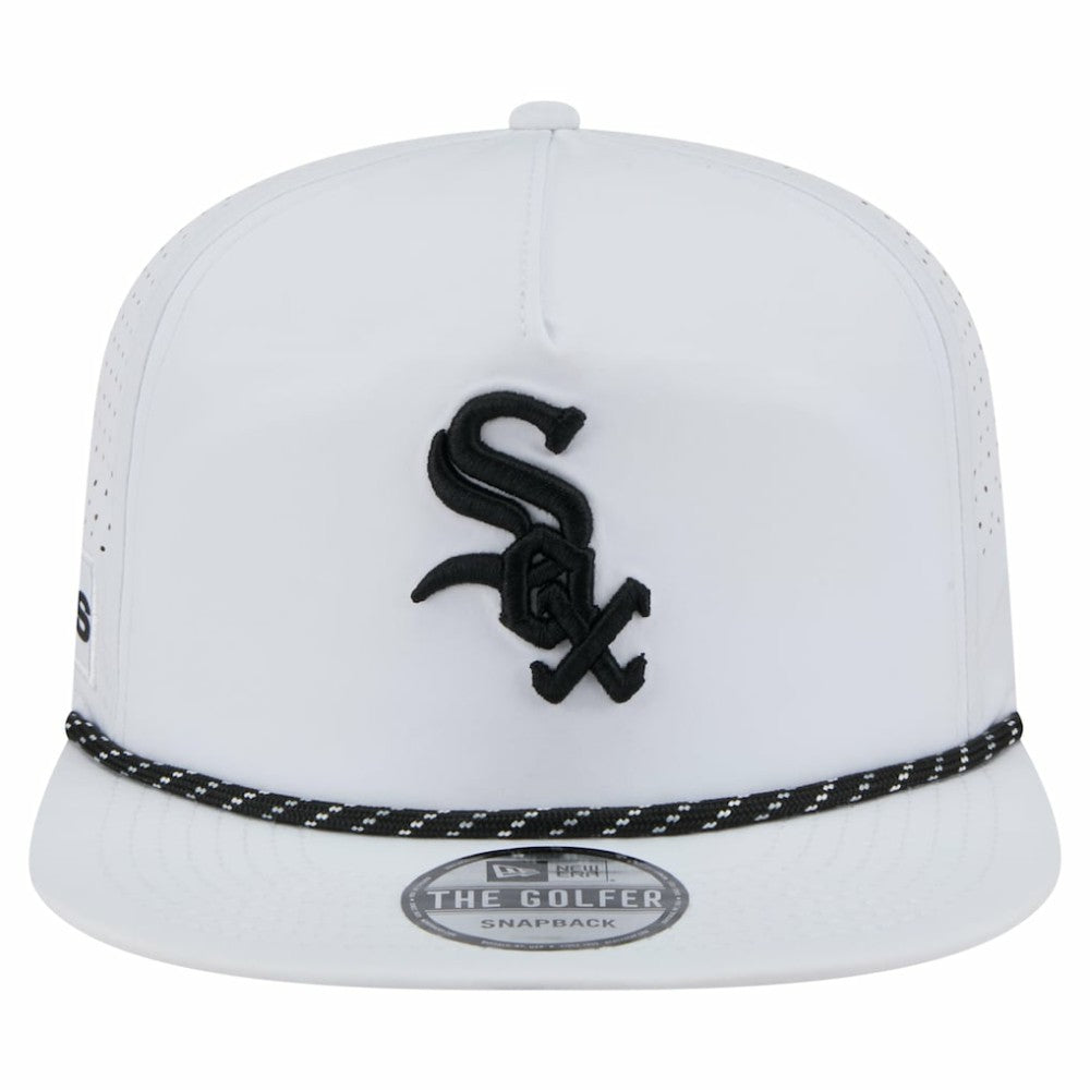 Chicago White Sox New Era Perforated Golfer Snapback Hat - White - New Era Online
