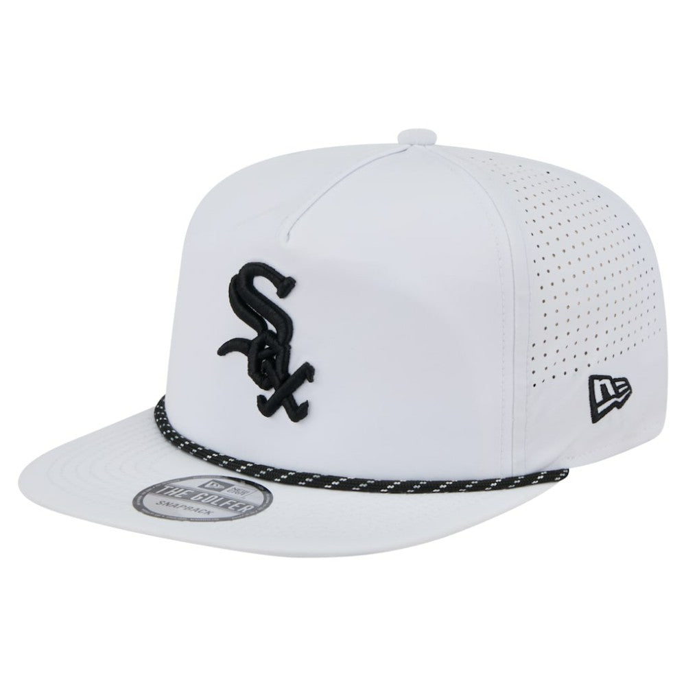 Chicago White Sox New Era Perforated Golfer Snapback Hat - White - New Era Online