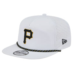 Pittsburgh Pirates New Era Perforated Golfer Snapback Hat - White - New Era Sale
