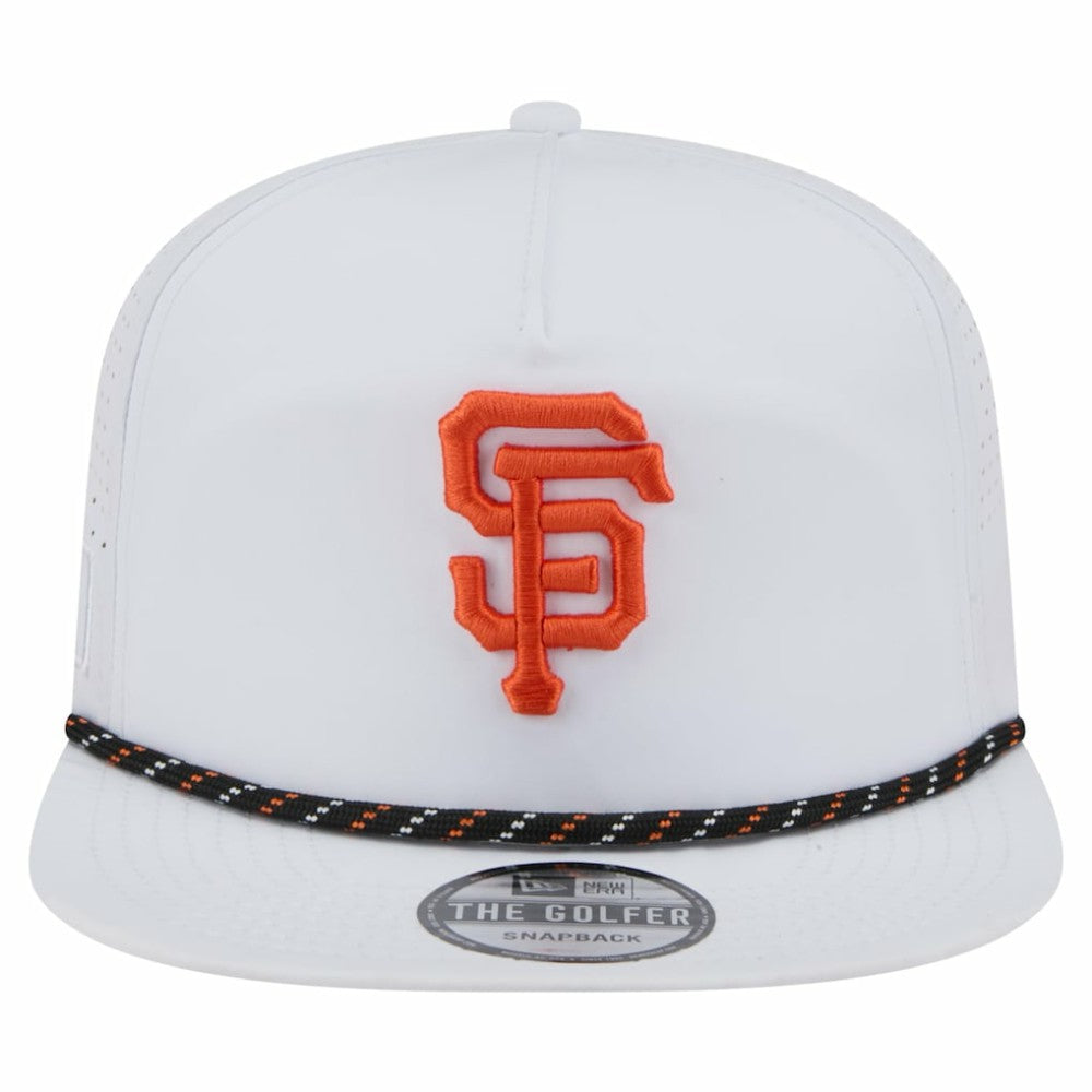 San Francisco Giants New Era Perforated Golfer Snapback Hat - White - New Era Discount