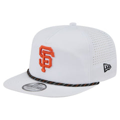 San Francisco Giants New Era Perforated Golfer Snapback Hat - White - New Era Discount