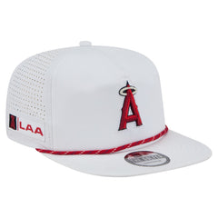 Los Angeles Angels New Era Perforated Golfer Snapback Hat - White - New Era Lifestyle