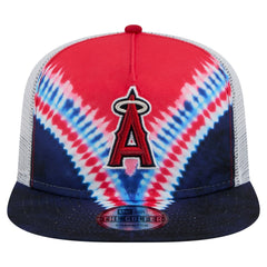 Los Angeles Angels New Era Tie-Dye Golfer Trucker Adjustable Hat - New Era Discount
