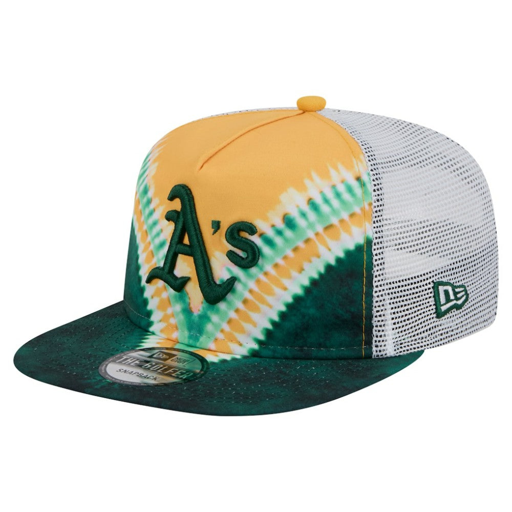 Athletics New Era Tie-Dye Golfer Trucker Adjustable Hat - New Era Online