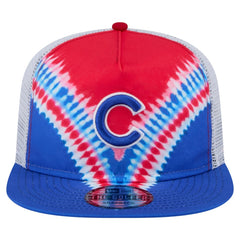 Chicago Cubs New Era Tie-Dye Golfer Trucker Adjustable Hat - New Era on Sale