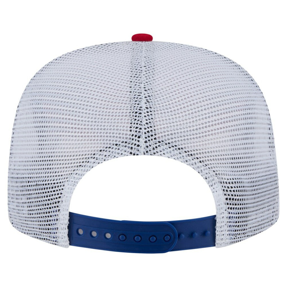 Chicago Cubs New Era Tie-Dye Golfer Trucker Adjustable Hat - New Era on Sale