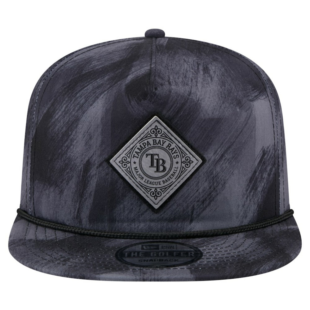 Tampa Bay Rays New Era Printed Golfer Snapback Hat - Navy - New Era Lifestyle