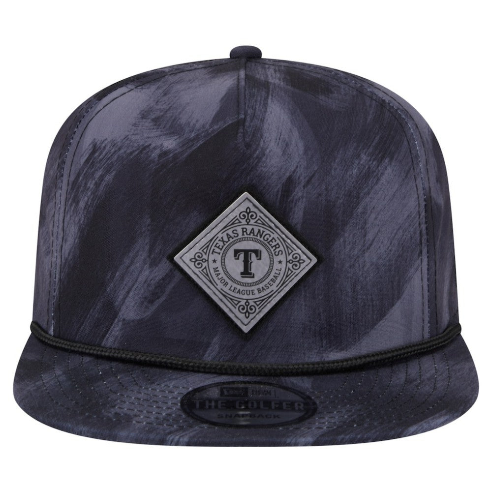 Texas Rangers New Era Printed Golfer Snapback Hat - Navy - New Era Discount