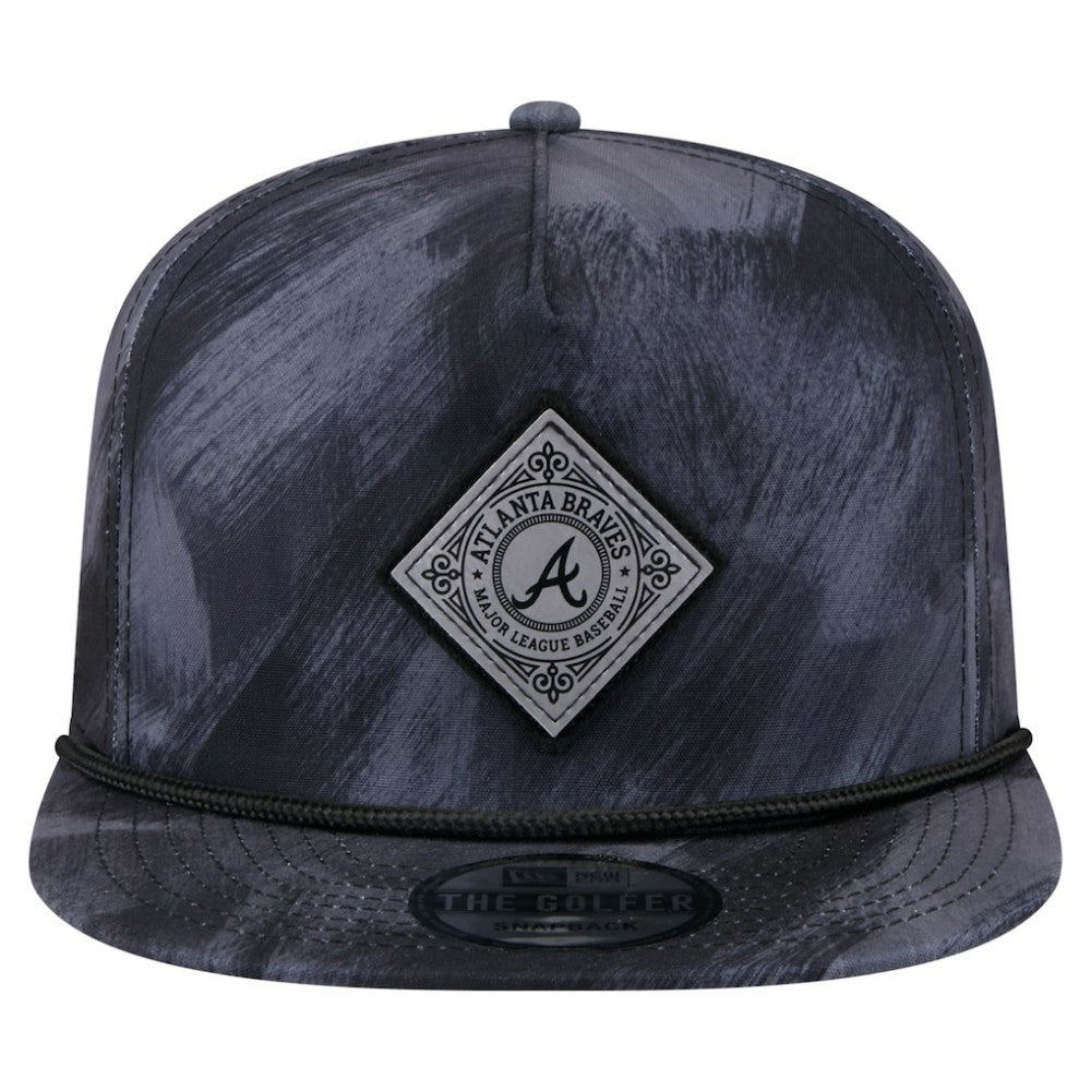 Atlanta Braves New Era Printed Golfer Snapback Hat - Navy - New Era Online