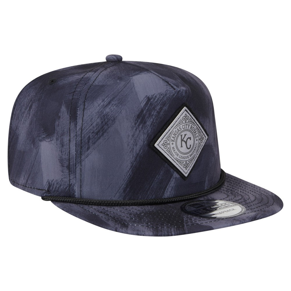 Kansas City Royals New Era Printed Golfer Snapback Hat - Navy - New Era Discount