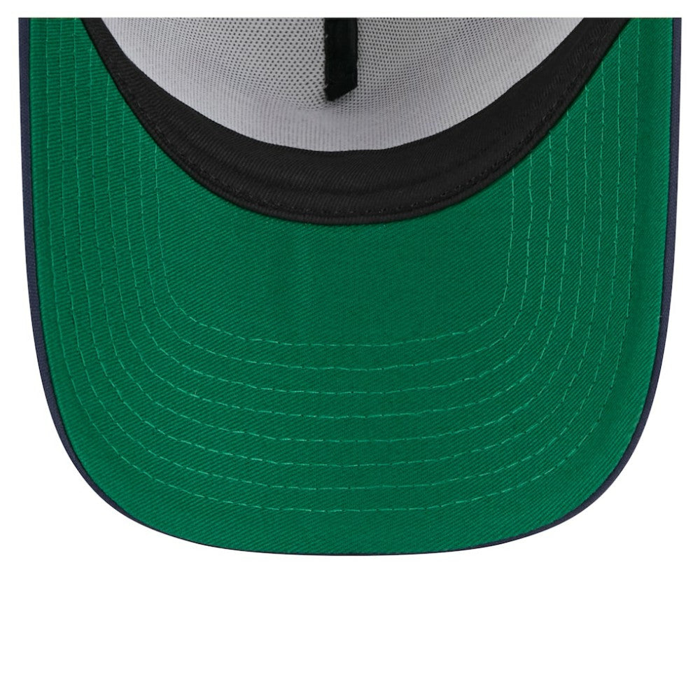 Minnesota Twins New Era Distressed 9FORTY A-Frame Adjustable Trucker Hat - White/Navy - New Era Sale
