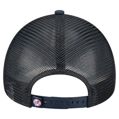 New York Yankees New Era Distressed 9FORTY A-Frame Adjustable Trucker Hat - Navy - New Era Online